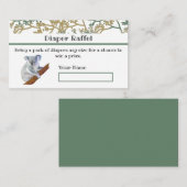 コアラベアーフォイラージュラッフルデザイン エンクロージャーカード (正面/裏面)