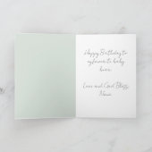 コアラベアーボーイズ1歳の誕生日パーティー カード (内部)