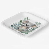 コアラベアーボーイズ1歳の誕生日パーティー ペーパープレート (傾斜あり)