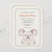 コアラベア招待状 招待状 (正面/裏面)