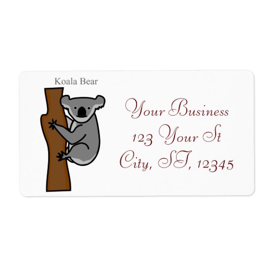 コアラベア登山ツリーサンダー_コーブ ラベル (正面)