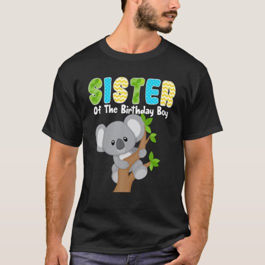 コアラベア誕生日シスターオブザ誕生日ボーイコア Tシャツ (正面)