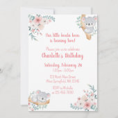 コアラベア誕生日招待状 招待状 (正面)