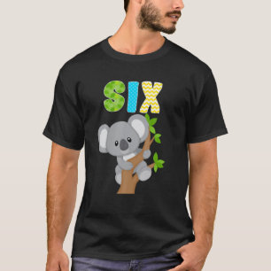 コアラベア6th誕生日6歳誕生日ボーイコ tシャツ