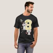 コアラベア8誕生日ガール8歳誕生日C Tシャツ (正面フル)