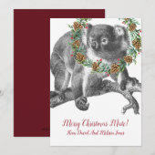 コアラベア·オージー·クリスマス·グリーティング シーズンカード (正面/裏面)