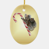 コアラベア&ジョーイカブキャンディーケイン セラミックオーナメント (正面)