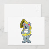 コアラベア　ミュージック　サックスフォン.PNG ポストカード (正面/裏面)