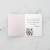 コアラベア　想っています カード (内部)