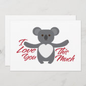 コアラベア 愛してるよ このくらい シーズンカード (正面/裏面)