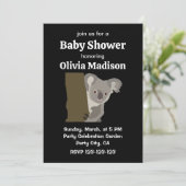 コアラベア　男女兼用　ベイビーシャワー 招待状 (スタンド正面)