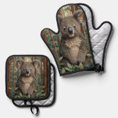 コアラベア 鍋つかみ&鍋敷きセット (正面/裏面)