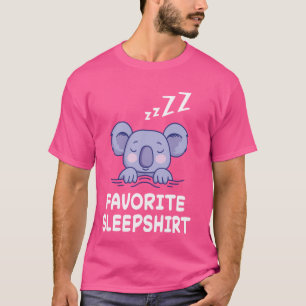 コアラベコアラス昼寝スリープパジャマナイト Tシャツ