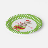 コアラベハッピーホリデーズグリーンパーティー紙プレート ペーパープレート (アングル)