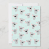 コアラベパーソナライズされたアノートカード サンキューカード (裏面)