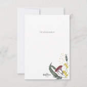 コアラベビーシャワー招待状 (裏面)