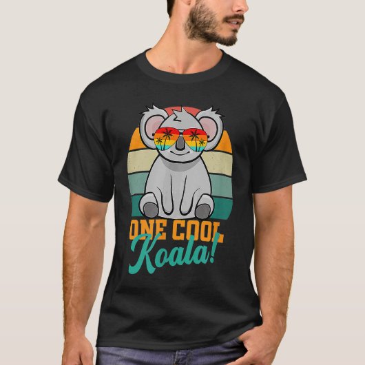 コアラベワイルドコアラデイ野生動物の男性の女性の子供 Tシャツ (正面)