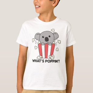 コアラポップコーンワッツポピおもしろいンコアラス Tシャツ