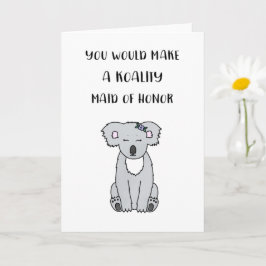 コアラメイド・オブ・オーナー（花嫁付き添い人）提案カード カード