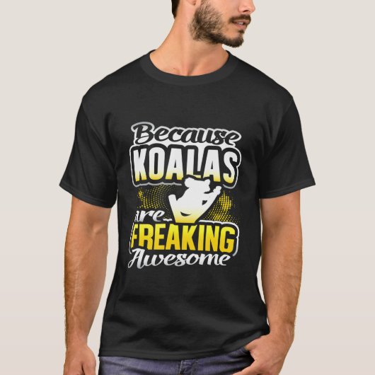 コアララフ素晴らしォーバーコアラ Tシャツ (正面)