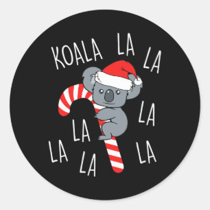コアララララ – オーストラリアクリスマスプンオーストラリアおもしろい人 ラウンドシール