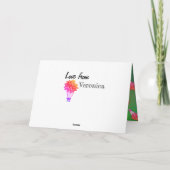 コアラレインボー魔法誕生日ウィッシュ カード (裏面)