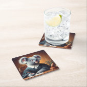 コアラ判事 スクエアペーパーコースター (インサイチュ)