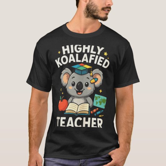 コアラ化した教師 - 面白いコアラのタンクT Tシャツ (正面)