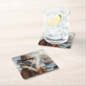 コアラ北極探検家 スクエアペーパーコースター (インサイチュ)