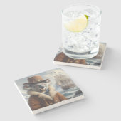 コアラ北極探検家 ストーンコースター (横)