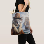 コアラ北極探検家 トートバッグ (クローズアップ)