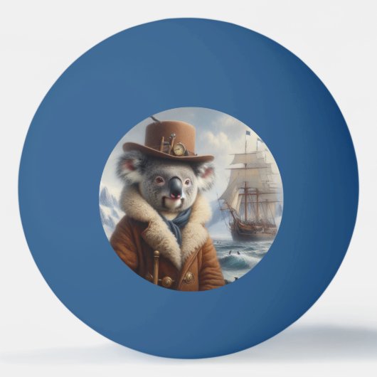 コアラ北極探検家 卓球ボール (正面)