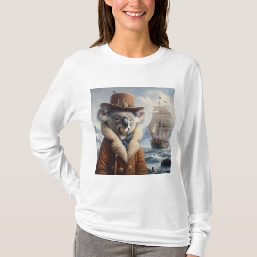 コアラ北極探検家 Tシャツ (正面)
