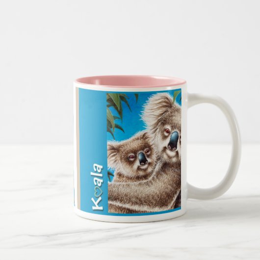 コアラ及びベビーのマグ ツートーンマグカップ (右)
