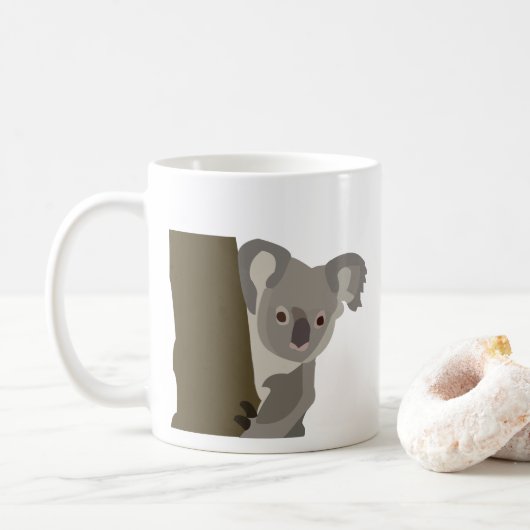 コアラ好きな動物愛好家 コーヒーマグカップ (ドーナツ)