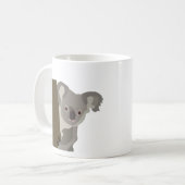 コアラ好きな動物愛好家 コーヒーマグカップ (正面左)