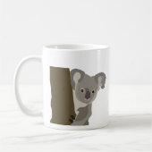 コアラ好きな動物愛好家 コーヒーマグカップ (左)