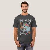 コアラ好きな女の子 コアラグッズ 面白いコアラ Tシャツ (正面フル)