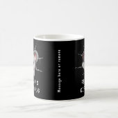 コアラ好きのためのブラックマグカップ コーヒーマグカップ (中央)