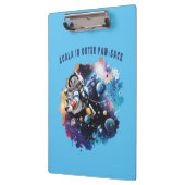 コアラ宇宙飛行士、アウター・ポーザースの可愛いコアラ クリップボード (左)