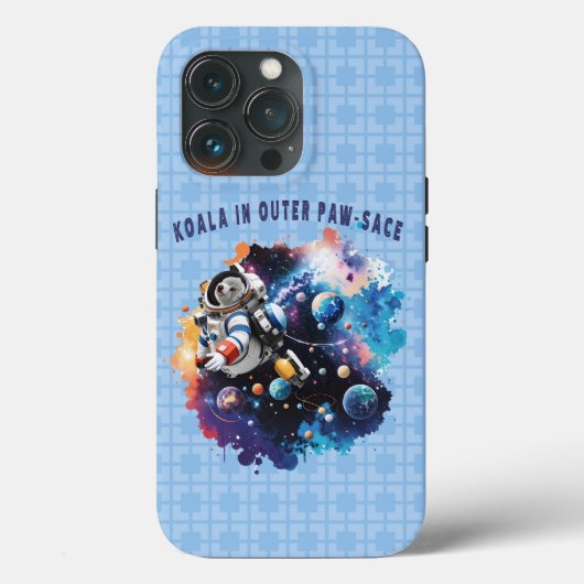 コアラ宇宙飛行士、アウター・ポーザースの可愛いコアラ Case-Mate iPhoneケース (裏面)