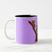 コアラ家族のおもしろい ツートーンマグカップ (左)