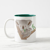 コアラ家族 ツートーンマグカップ (左)