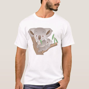 コアラ家族 Tシャツ