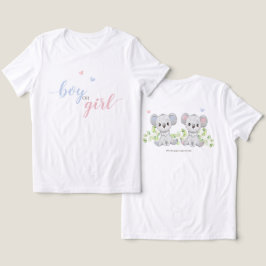 コアラ性別のための女性のTシャツがパーティーを明らかにする。 トライブレンドTシャツ