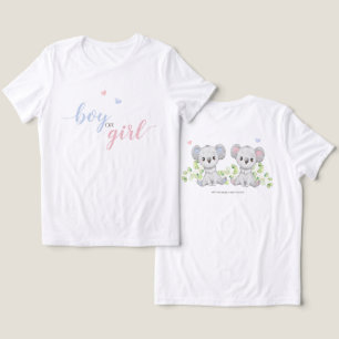 コアラ性別のための女性のTシャツがパーティーを明らかにする。 トライブレンドTシャツ
