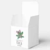 コアラ手描き動物の緑の誕生日パーティー フェイバーボックス (オープン)