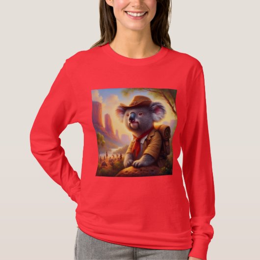 コアラ探検家 Tシャツ (正面)