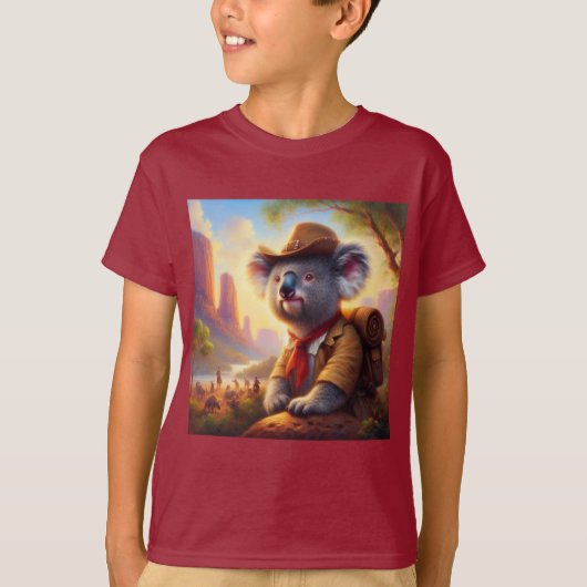 コアラ探検家 Tシャツ (正面)