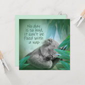 コアラ昼寝カード カード (正面/裏面インサイチュ)